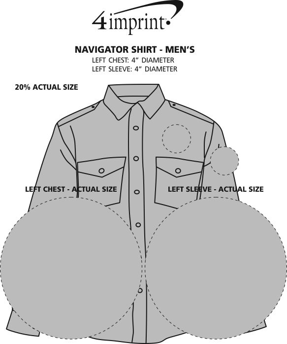 Imprint Area of Navigator Shirt - Men's