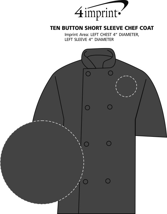 Ten Button Short Sleeve Chef Coat 121993SS