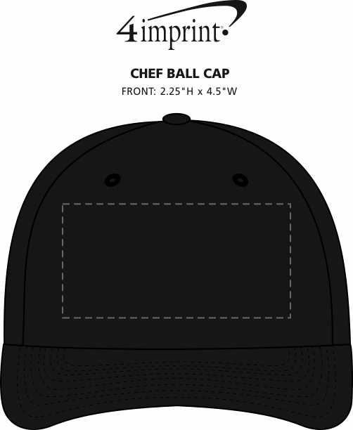 Imprint Area of Chef Ball Cap