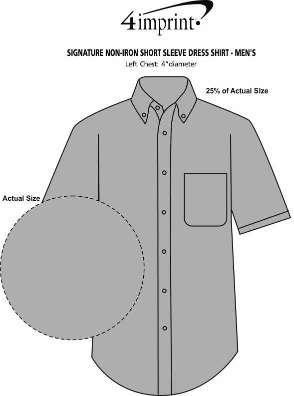 Signature NonIron Short Sleeve Dress Shirt Men's