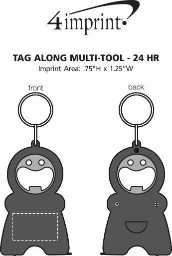 Imprint Area of Tag Along Multi-Tool - 24 hr
