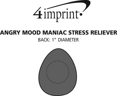 Imprint Area of Angry Mini Mood Maniac Stress Reliever