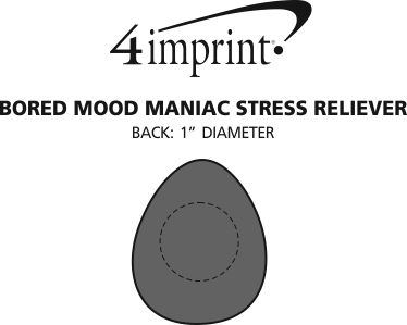 Imprint Area of Bored Mini Mood Maniac Stress Reliever