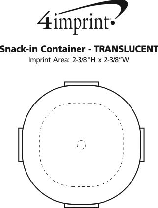 Imprint Area of Snack-In Container - Translucent