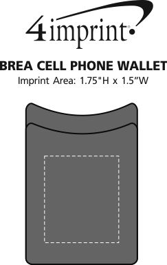 Imprint Area of Brea Cell Phone Wallet