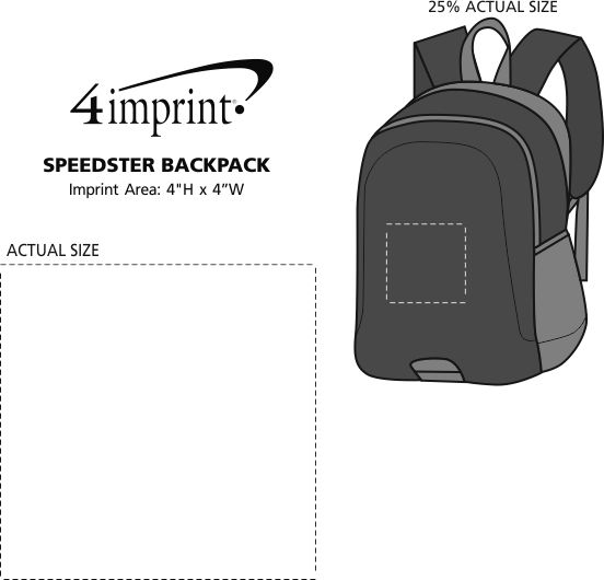 Imprint Area of Speedster Backpack