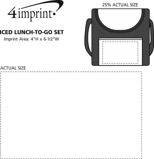 Imprint Area of Iced Lunch-To-Go Set