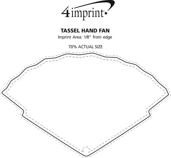 Imprint Area of Tassel Hand Fan