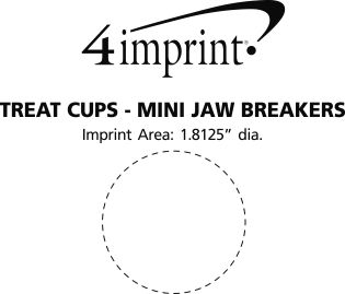 Imprint Area of Treat Cups - Mini Jaw Breakers