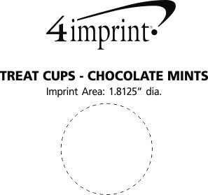 Imprint Area of Treat Cups - Chocolate Mints