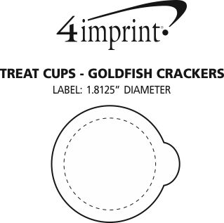 Imprint Area of Treat Cups - Goldfish Crackers