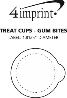 Imprint Area of Treat Cups - Gum Bites