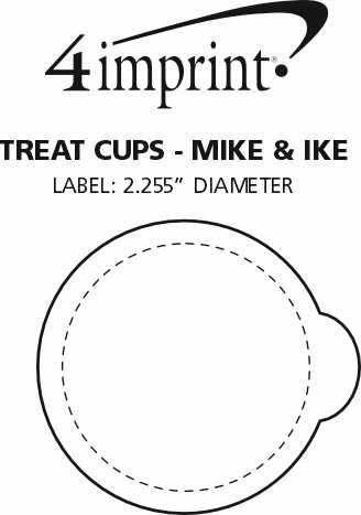 Imprint Area of Treat Cups - Mike and Ike
