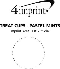 Imprint Area of Treat Cups - Pastel Mints