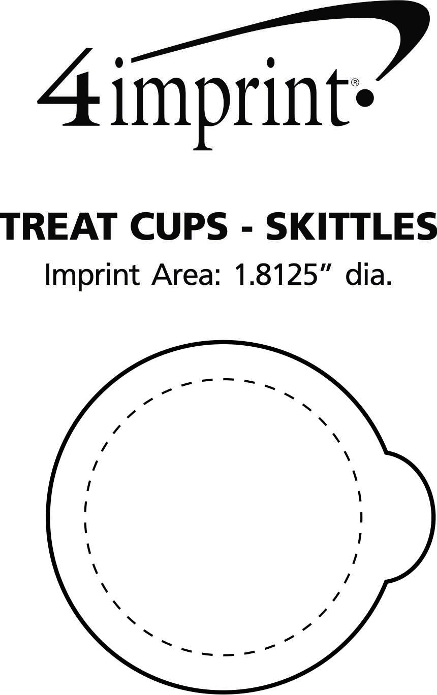 Imprint Area of Treat Cups - Skittles
