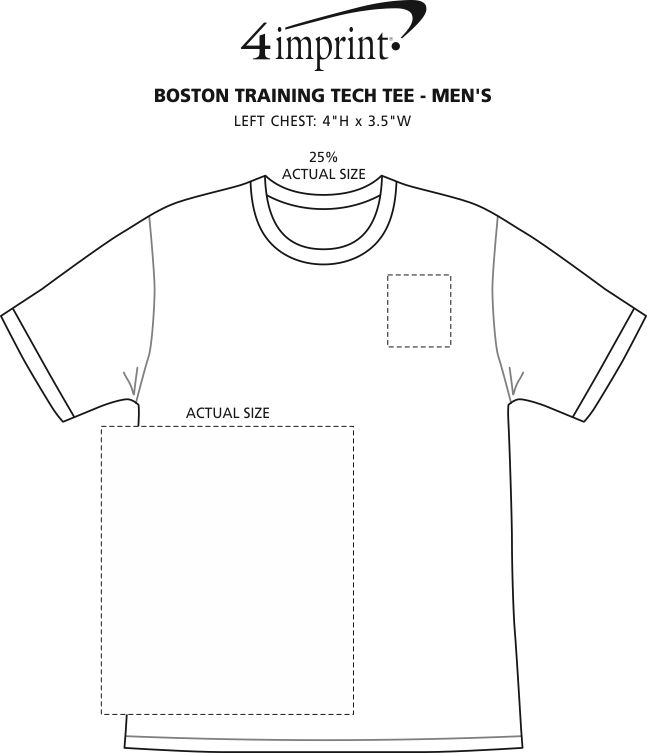 Imprint Area of Boston Training Tech Tee - Men's