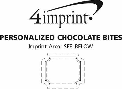 Imprint Area of Personalized Chocolate Bites