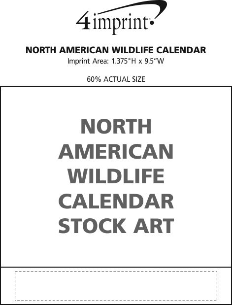 Imprint Area of North American Wildlife Calendar