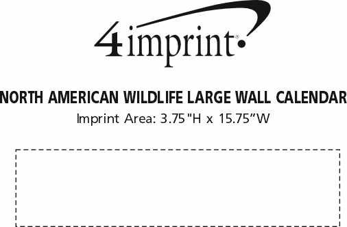 Imprint Area of North American Wildlife Large Wall Calendar