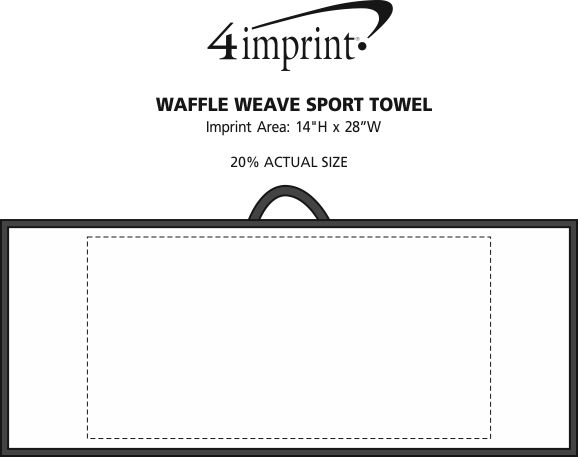Imprint Area of Waffle Weave Sport Towel