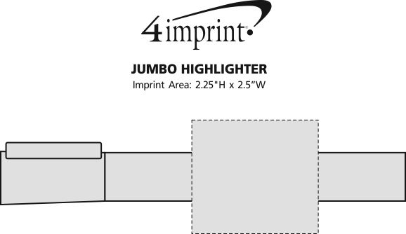 Imprint Area of Jumbo Highlighter