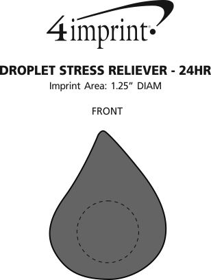 Imprint Area of Droplet Stress Reliever - 24 hr