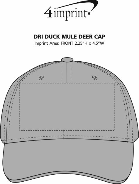 Imprint Area of DRI DUCK Mule Deer Cap