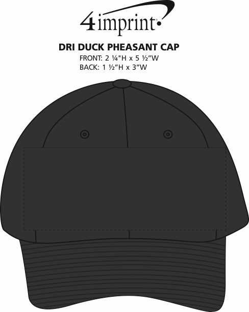 Imprint Area of DRI DUCK Pheasant Cap