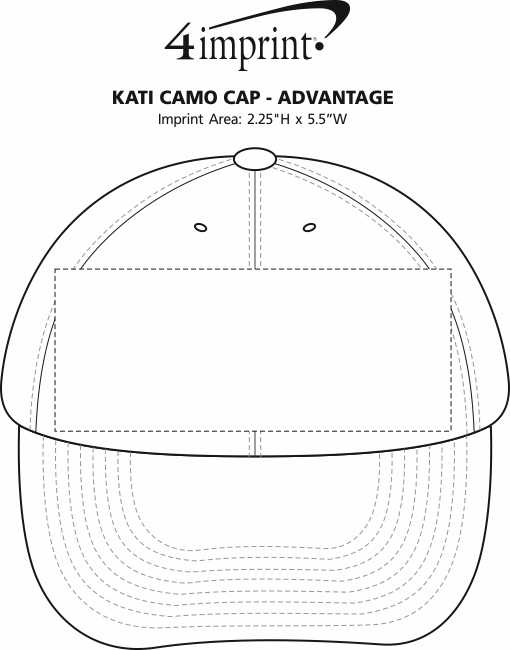 Imprint Area of Kati Camo Cap - Advantage