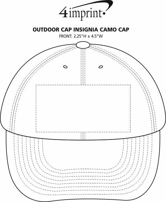 Imprint Area of Outdoor Cap Insignia Camo Cap