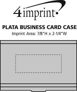 Imprint Area of Plata Business Card Case