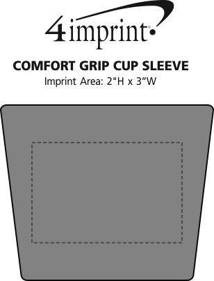 Imprint Area of Comfort Grip Cup Sleeve