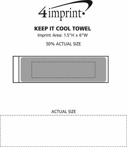 Imprint Area of Keep It Cool Towel