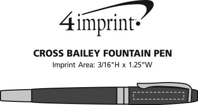 Imprint Area of Cross Bailey Twist Metal Pen