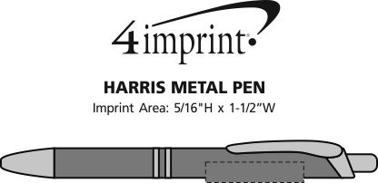 Imprint Area of Harris Metal Pen