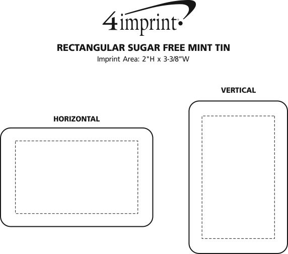 Imprint Area of Rectangular Tin with MicroMints