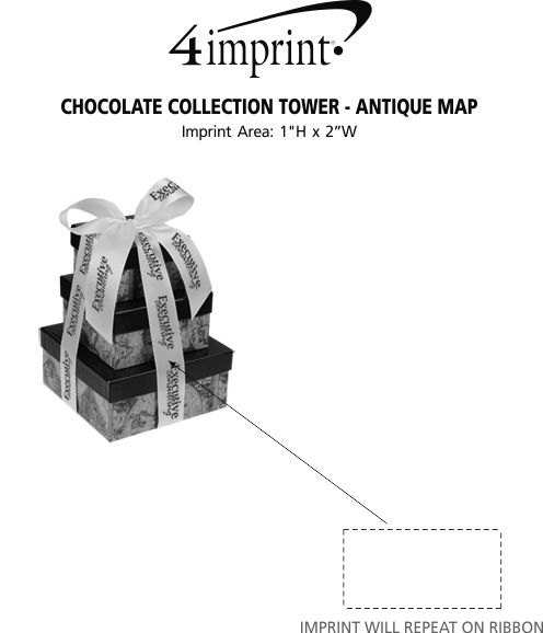 Imprint Area of Chocolate Collection Tower - Antique Map