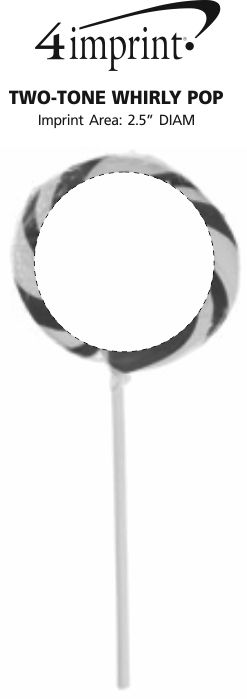 Imprint Area of Two-Tone Whirly Pop