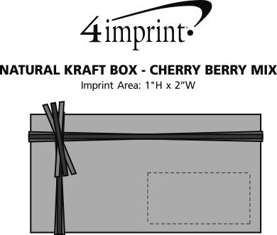 Imprint Area of Natural Kraft Box - Cherry Berry Mix