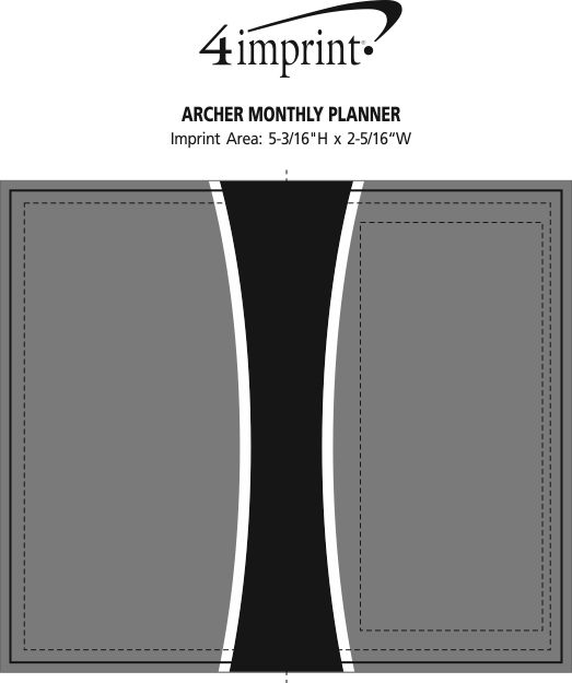 Imprint Area of Archer Monthly Planner