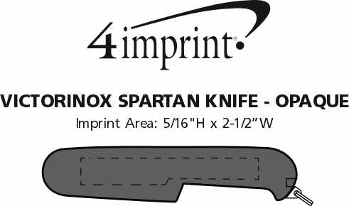 Imprint Area of Victorinox Spartan Knife - Opaque