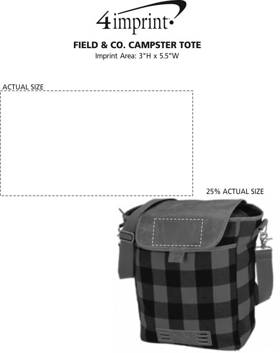 Imprint Area of Field & Co. Campster Tote