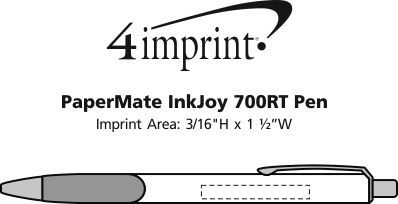 Imprint Area of Paper Mate InkJoy 700RT Pen