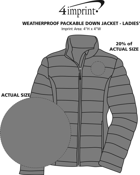 Weatherproof Packable Down Jacket Ladies' 126165L
