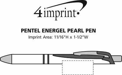 Imprint Area of Pentel EnerGel Pearl Pen