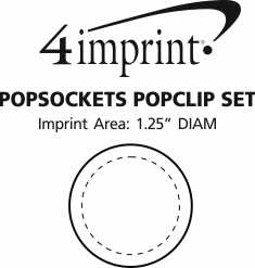 Imprint Area of PopSockets PopGrip PopPack