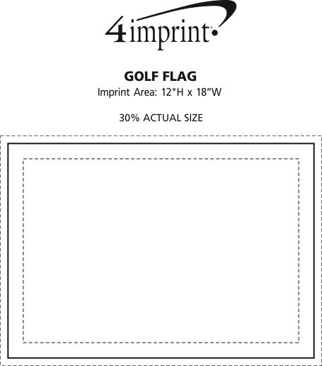 Imprint Area of Golf Flag