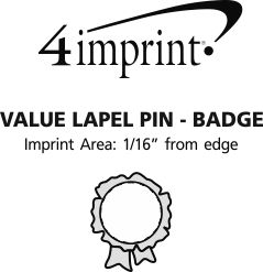 Imprint Area of Value Lapel Pin - Badge