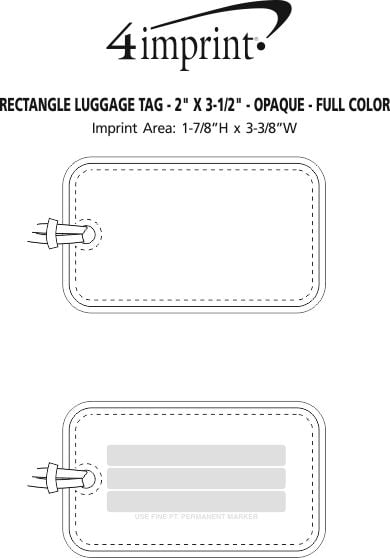 4imprint.com: Rectangle Luggage Tag - 2