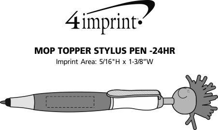 Imprint Area of MopTopper Stylus Pen - 24 hr